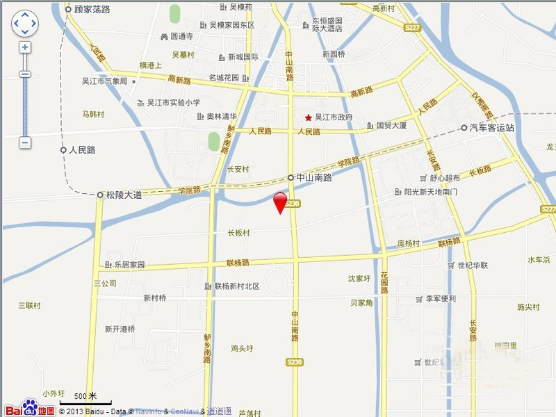 吴江中南世纪城楼盘区位图